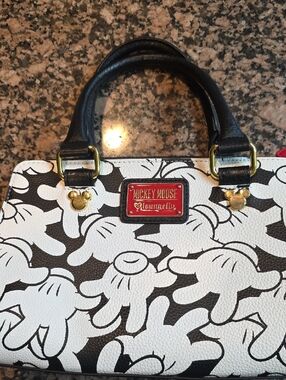 Loungefly Mickey Mouse Black & White Satchel